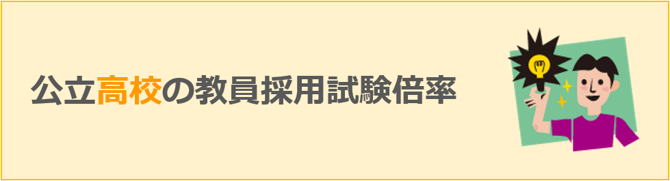 公立高校の教員採用試験倍率